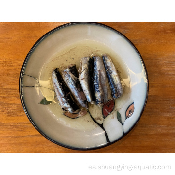 Sardinas enlatadas ovales al por mayor en aceite vegetal 125 g